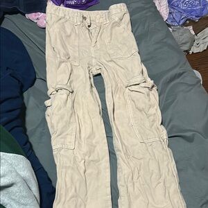 Beige Cargo Pants